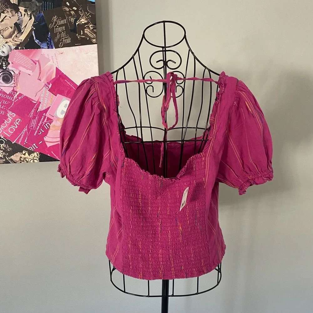 NWT Free People Pink Corset Top Size Small💕